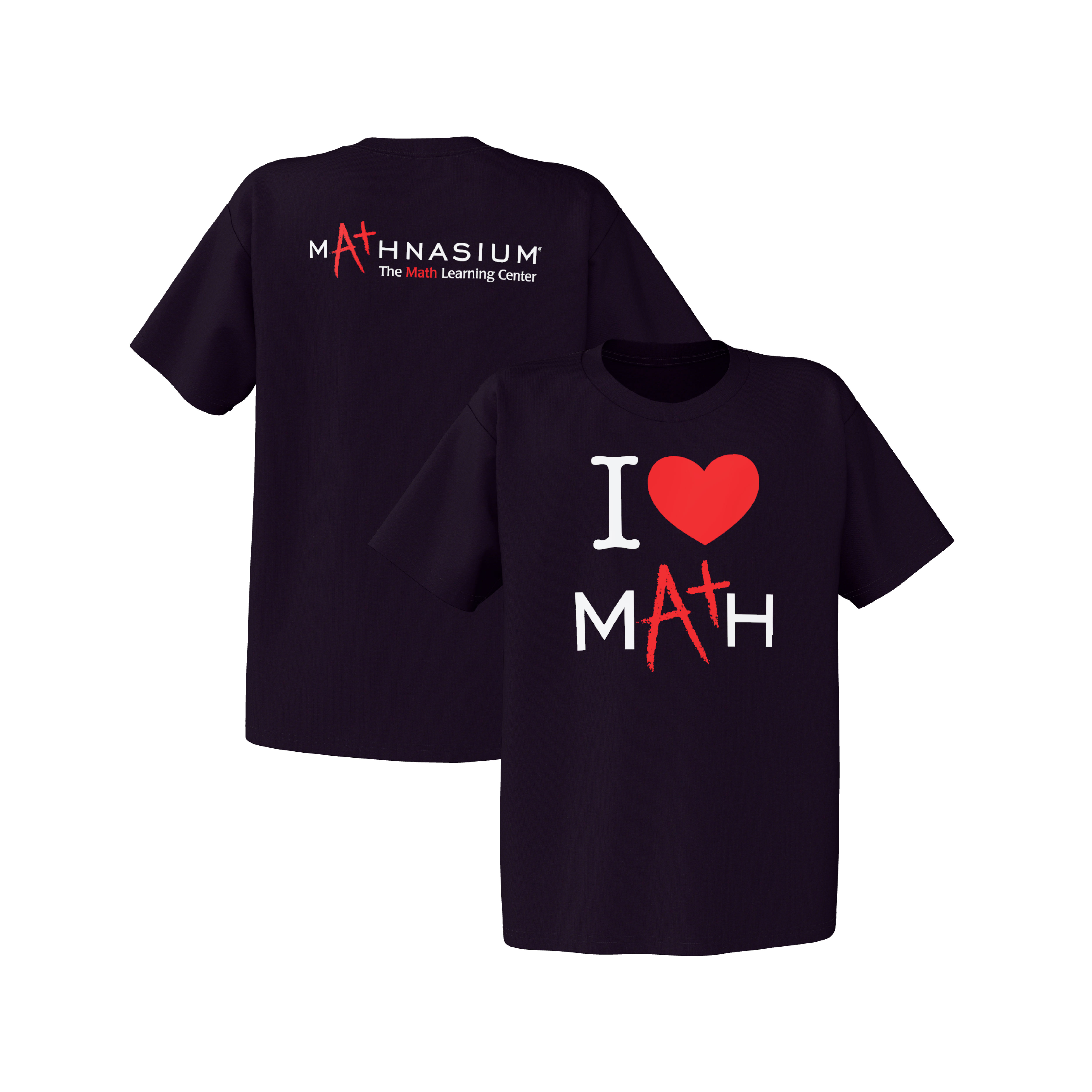Youth Black I Heart Math T-Shirt